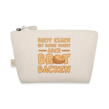 BROT BACKEN IST EINE KUNST - Bio-Täschchen - Natur - Vorne