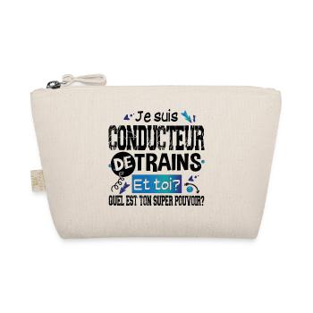 Conducteur de Trains Cadeau Homme Humour Métier - Trousse biologique - nature - Devant
