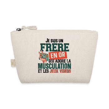 Frère Musculation Jeux Vidéos Famille Cadeau - Trousse biologique - nature - Devant