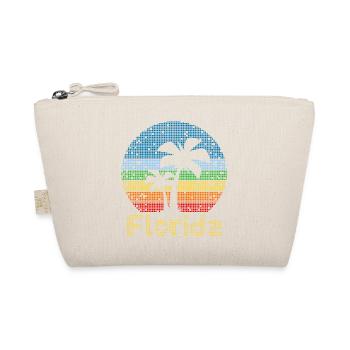 8bit Retro Florida Vacation - Organic Pouch - nature - Front