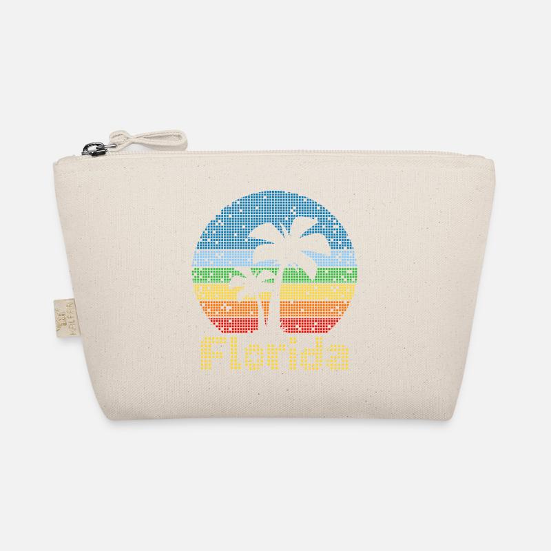 8bit Retro Florida Vacation Organic Pouch