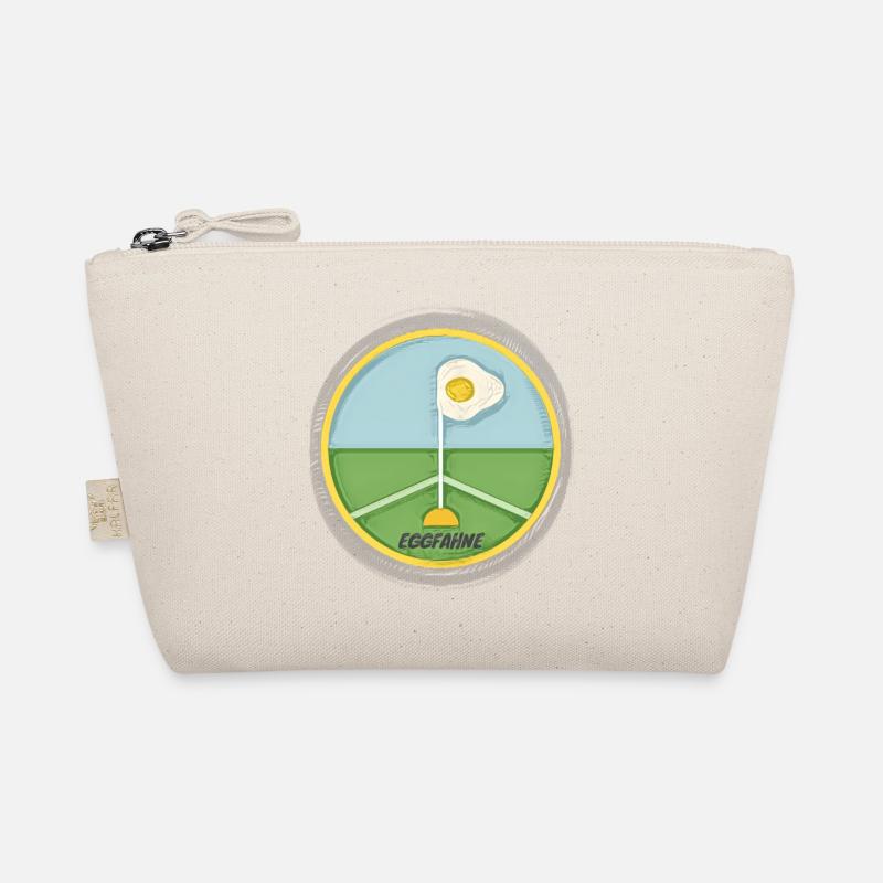 Eckfahne mit einem Spiegelei als Wimpel - Eggfahne Bio-Täschchen