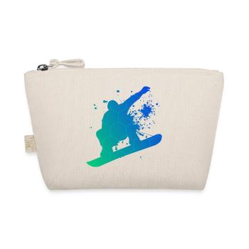 Snowboarder Wintersport Snowboarding Snowboard - Bio-Täschchen - Natur - Vorne