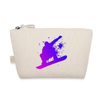 Wintersport Snowboard Snowboarder Herren Snowboard - Bio-Täschchen - Natur - Vorne