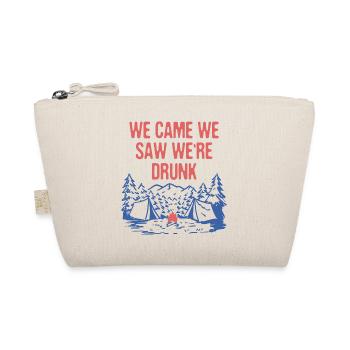 We Came We Saw We're Drunk Camping Funny Camper - Bio-Täschchen - Natur - Vorne
