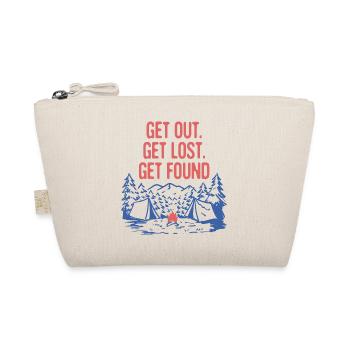 Get Out Get Lost Get Found Camping Wildlife - Organic Pouch - nature - Front