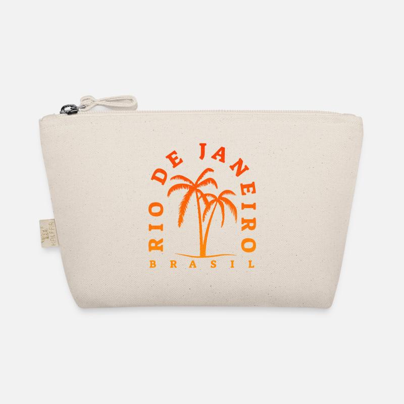 Rio de Janeiro Palm Tree Retro Bio-Täschchen