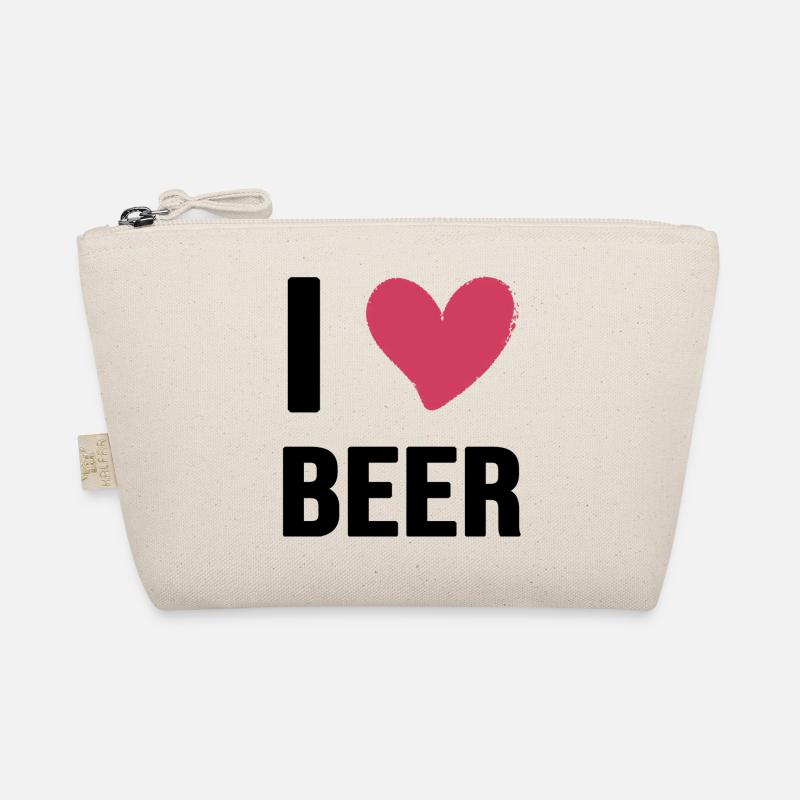bier trinkspruch biergarten i love beer Bio-Täschchen