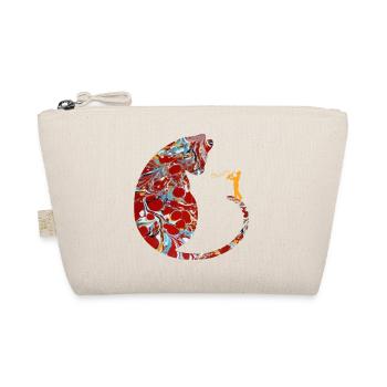 katze mit saxophon e 251 - Bio-Täschchen - Natur - Vorne