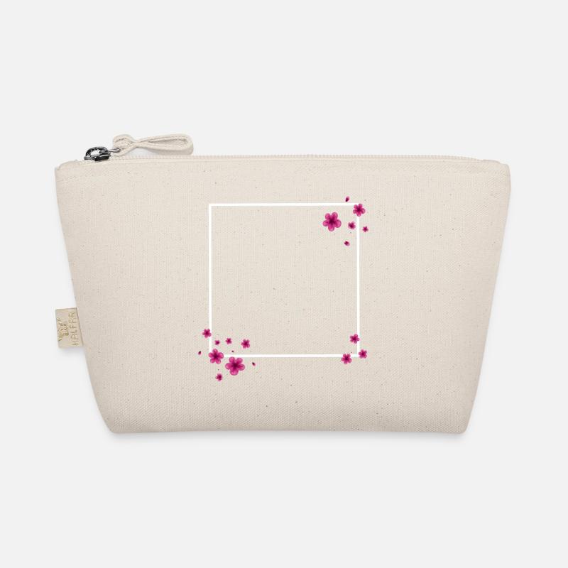 Fleurs carrées Rose - Trousse biologique - nature
