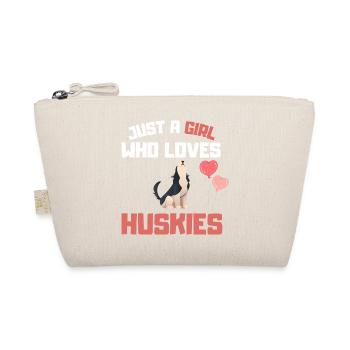 Chiens Amoureux des chiens Fille Cadeau Husky - Trousse biologique - nature - Devant