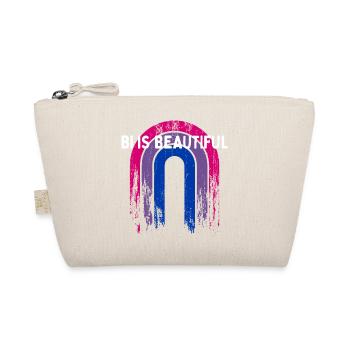 Bi est belle Bisexuel Citation Motivationnelle Bi - Trousse biologique - nature - Devant