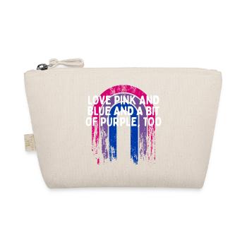 Pink Blue and a Bit of Purple Bisexual LGBTQ Bi - Bio-Täschchen - Natur - Vorne