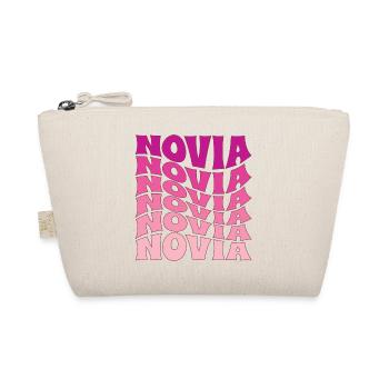 Novia Girlfriend Engagement Bridal Shower Wedding - Organic Pouch - nature - Front