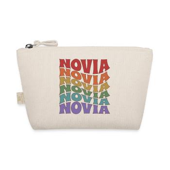 Novia Girlfriend Engagement Bridal Shower Wedding - Organic Pouch - nature - Front