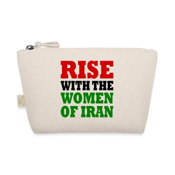 Rise with the women of iran - Organic Pouch - nature - Front