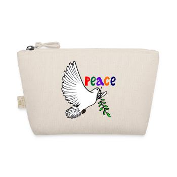 Colombe de la paix blanche avec texte de branche de laurier Français PAIX - Trousse biologique - nature - Devant