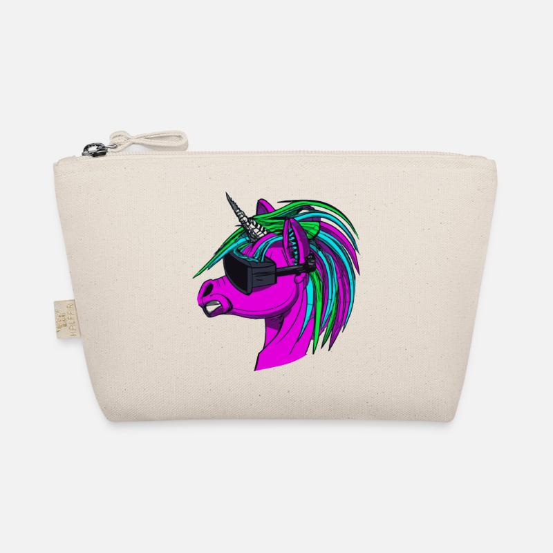 Punk Rock Einhorn - Bio-Täschchen - Natur