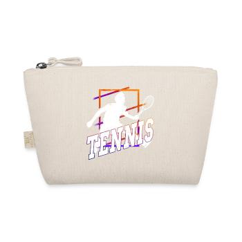 Tennis Tennis Player Ball Sport Vintage Retro - Organic Pouch - nature - Front
