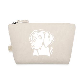Magyar Vizsla Head "Black Edition" - Organic Pouch - nature - Front