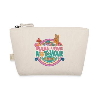 Flower Power - Make love not War - Bio-Täschchen - Natur - Vorne