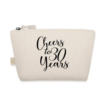 Cheers To 30 Years 30th Birthday Anniversary - Organic Pouch - nature - Front