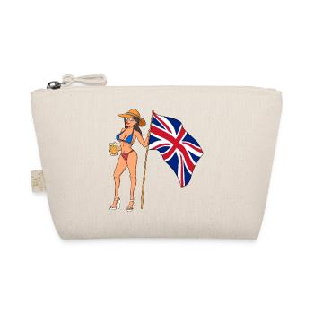 Sexy Fan Woman England - Organic Pouch - nature - Front