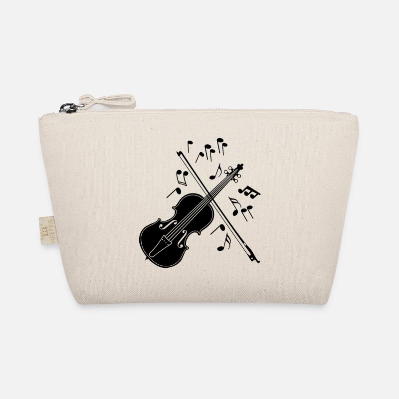 Violin with notes Organic Pouch