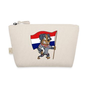 Croatia Fan Dog - Organic Pouch - nature - Front