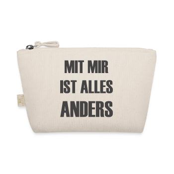 Mit mir ist alles anders, Macho Geschenk - Bio-Täschchen - Natur - Vorne