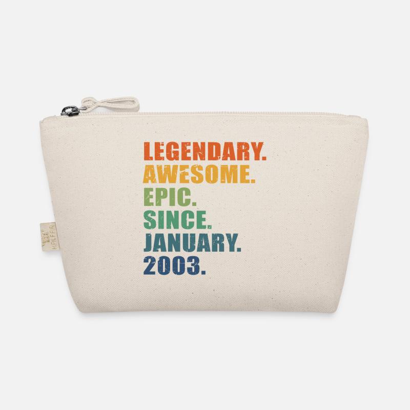 20th Birthday, January 2003, 20 Year Anniversary Organic Pouch