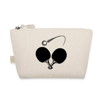 Two table tennis bats and ball - Organic Pouch - nature - Front