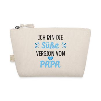 Ich bin die süße Version von Papa Spruch - Bio-Täschchen - Natur - Vorne