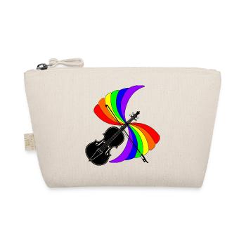 Violon avec musique arc-en-ciel, beau logo pour violon f - Trousse biologique - nature - Devant