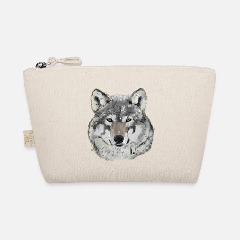 Wolf - Bio-Täschchen - Natur