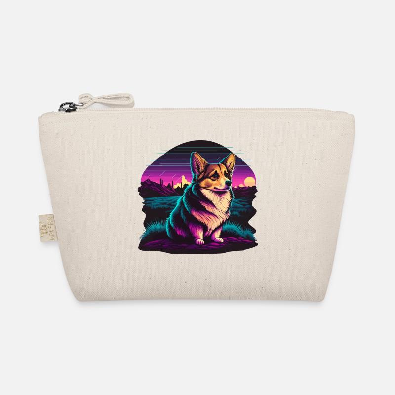 Friedlicher Corgi im Freien Bio-Täschchen