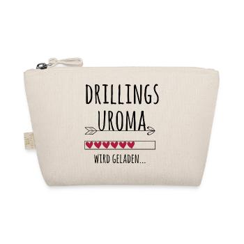 werdende Drillingsuroma Schwangerschaft Drillinge - Bio-Täschchen - Natur - Vorne