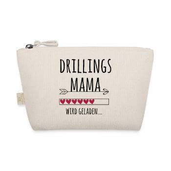 werdende Drillingsmama Schwangerschaft Drillinge - Bio-Täschchen - Natur - Vorne