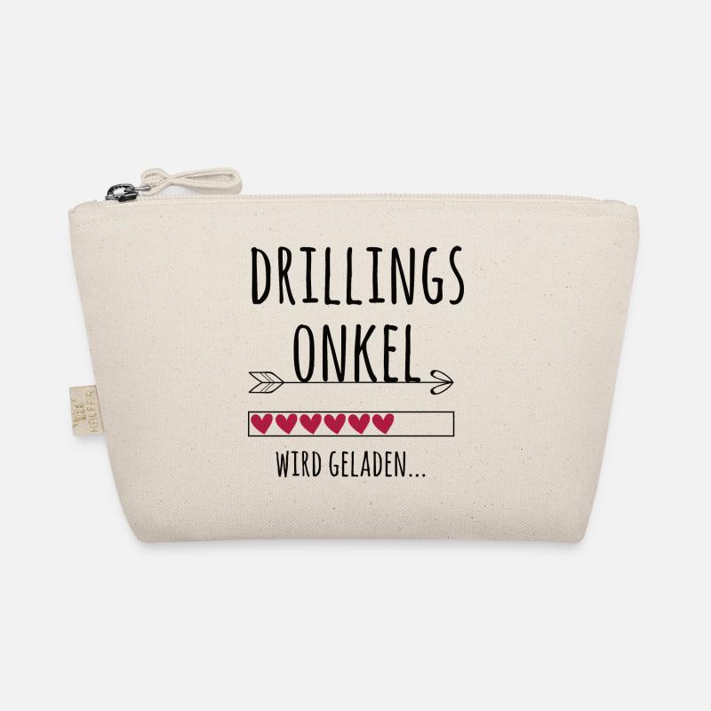 werdender Drillingsonkel Schwangerschaft Drillinge Bio-Täschchen