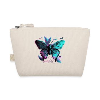 Schmetterling Neon Symphonie - Bio-Täschchen - Natur - Vorne