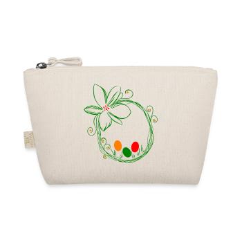 Easter nest with Easter eggs - Organic Pouch - nature - Front