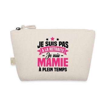 Pas à la Retraite je suis mamie à plein temps - Trousse biologique - nature - Devant