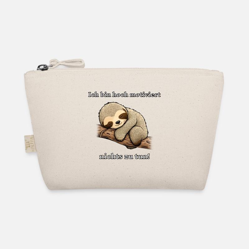 süßes Faultier schläft Geschenkidee Bio-Täschchen