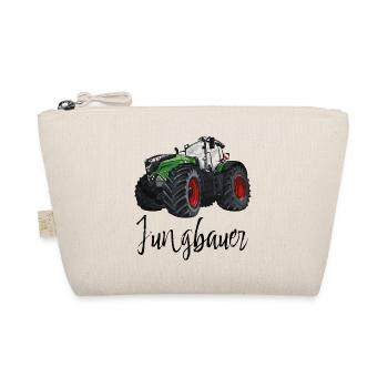 Jungbauer - Traktor, Babygeschenk, Bauernhof - Bio-Täschchen - Natur - Vorne