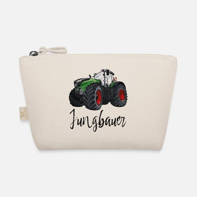 Jungbauer - Traktor, Babygeschenk, Bauernhof - Bio-Täschchen - Natur