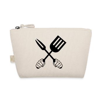 Barbecue tools two fists - Organic Pouch - nature - Front