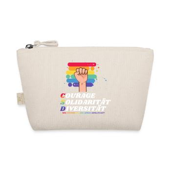 Love is Love - LGBT und Diversität - CSD Vielfalt - Bio-Täschchen - Natur - Vorne