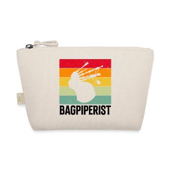 Bagpipe Quote for Scots and Bagpipe Musicians - Organic Pouch - nature - Front