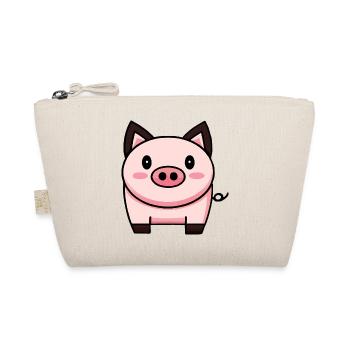 Cochon Kawaii mignon - Trousse biologique - nature - Devant