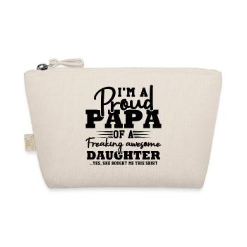 Je suis fier d'être le papa d'une fille géniale - Trousse biologique - nature - Devant